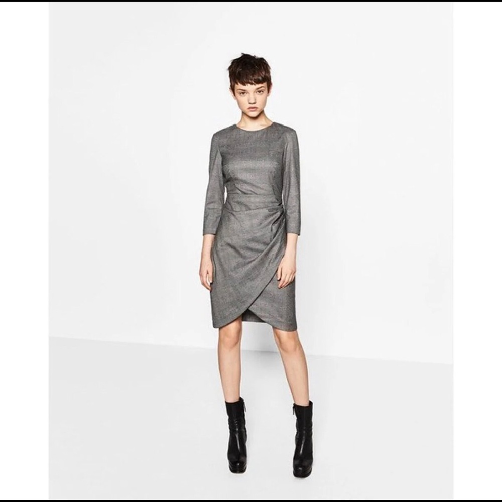 Zara basic collection gray Dress in XSmall